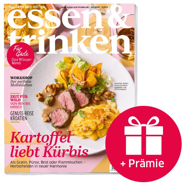 essen & trinken Geschenk-Abo mit Prämie (Abbildung Cover mit Geschenk-Symbol)