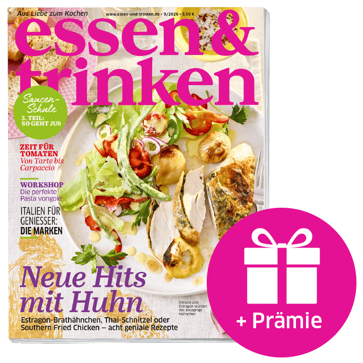 essen & trinken Geschenk-Abo mit Prämie (Abbildung Cover mit Geschenk-Symbol)