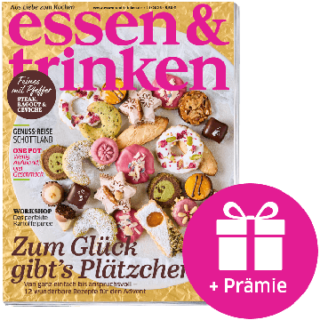 essen & trinken Geschenk-Abo mit Prämie (Abbildung Cover mit Geschenk-Symbol)