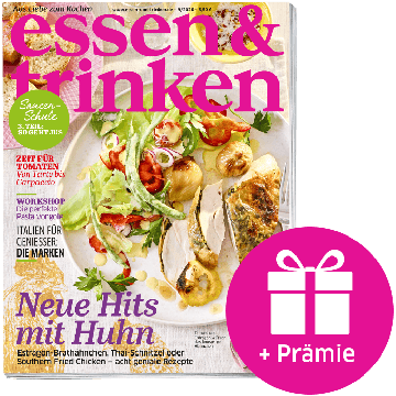 essen & trinken Geschenk-Abo mit Prämie (Abbildung Cover mit Geschenk-Symbol)