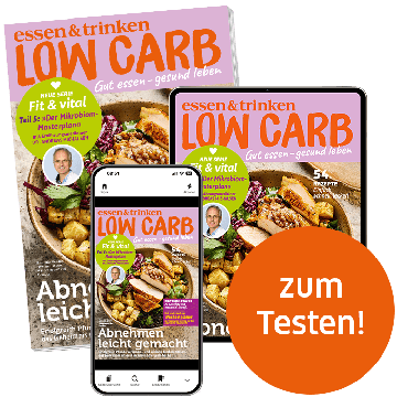 Low Carb Mini-Abo gedrucktes Heft mit digitalem Magazin "zum Testen"