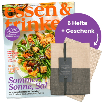 Abbildung Cover E&T 7/25 + Cawö-Set mit der Aufschrift "6 Hefte + Geschenk"