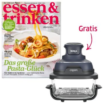 essen & trinken Cover + Ninja CRISPi Heißluftfritteuse