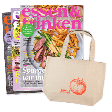 essen & trinken Cover + essen & trinken Einkaufstasche "Tomate"