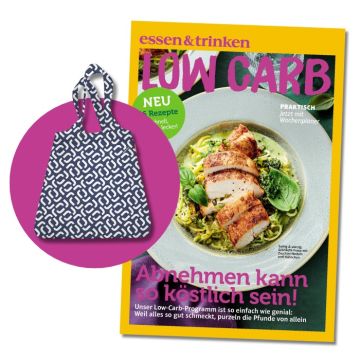 Abbildung Cover Low Carb + Prämie Reisenthel Mini Maxi Shopper