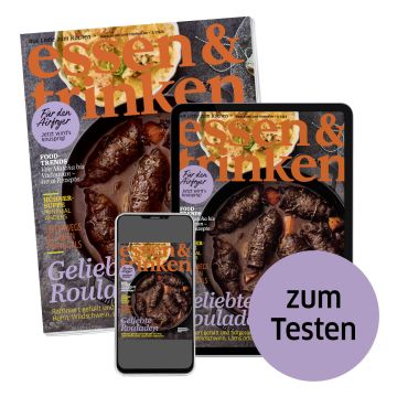 essen & trinken Mini-Abo mit digitalem Magazin (Abbildung Heft, Tablet und Smartphone mit e&t-Cover "zum Testen")