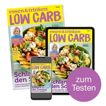Low Carb Mini-Abo gedrucktes Heft mit digitalem Magazin "zum Testen"