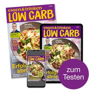 Low Carb Mini-Abo gedrucktes Heft mit digitalem Magazin "zum Testen"