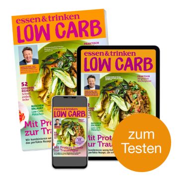 Low Carb Mini-Abo gedrucktes Heft mit digitalem Magazin "zum Testen"