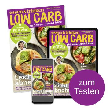 Low Carb Mini-Abo gedrucktes Heft mit digitalem Magazin "zum Testen"