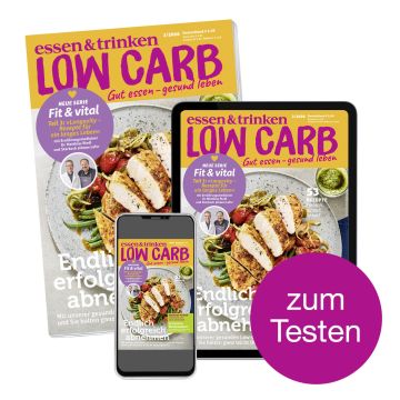Low Carb Mini-Abo gedrucktes Heft mit digitalem Magazin "zum Testen"