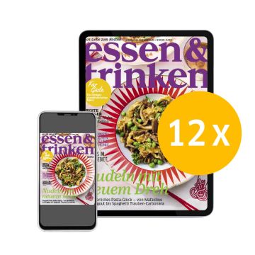 essen & trinken ePaper-Abo (Abbildung Tablet und Smartphone mit der Aufschrift "12x")