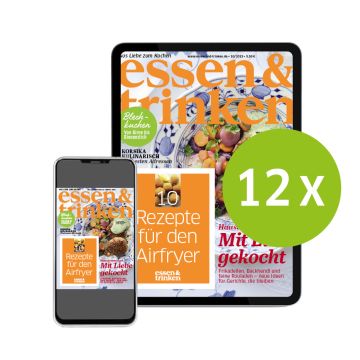essen & trinken ePaper-Abo (Abbildung Tablet und Smartphone mit der Aufschrift "12x")