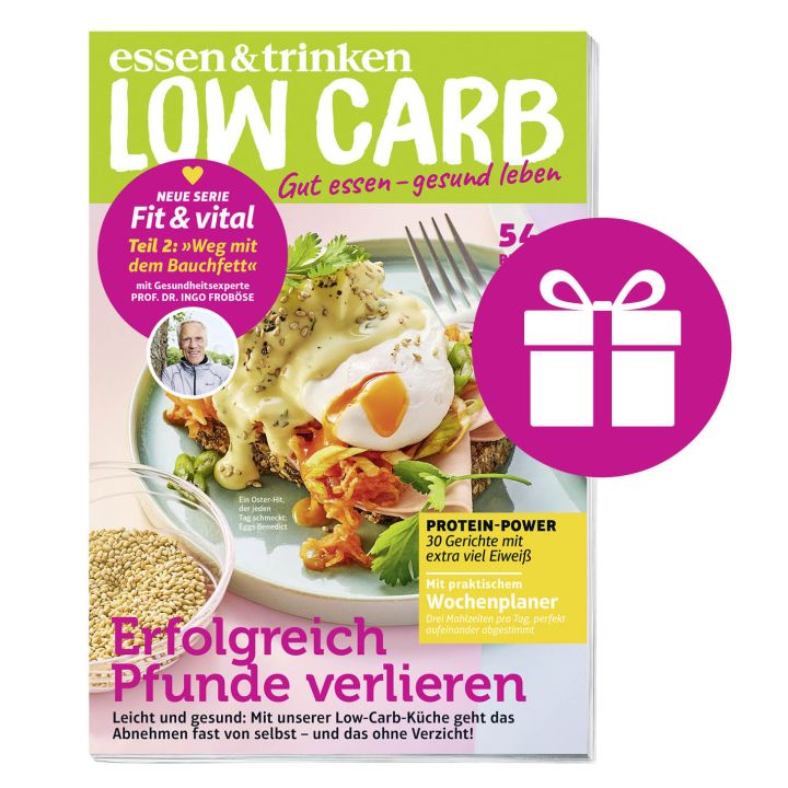 Abbildung Low Carb Cover mit Geschenk-Icon