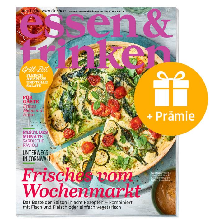 essen & trinken Geschenk-Abo mit Prämie (Abbildung Cover mit Geschenk-Symbol)