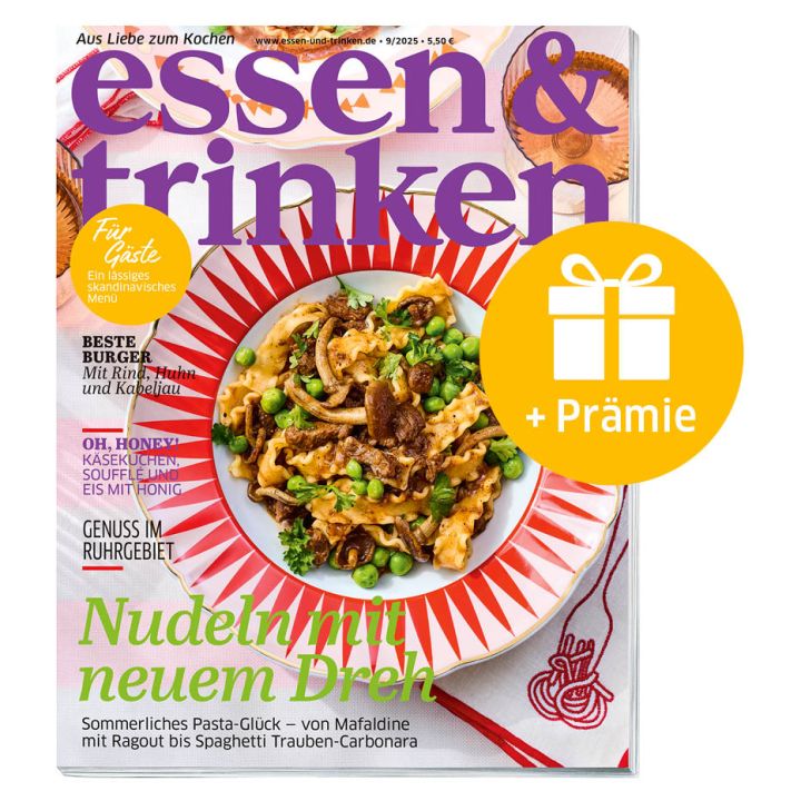 essen & trinken Geschenk-Abo mit Prämie (Abbildung Cover mit Geschenk-Symbol)