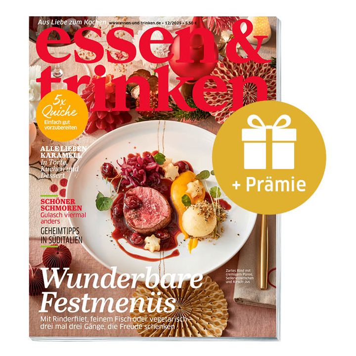 essen & trinken Geschenk-Abo mit Prämie (Abbildung Cover mit Geschenk-Symbol)