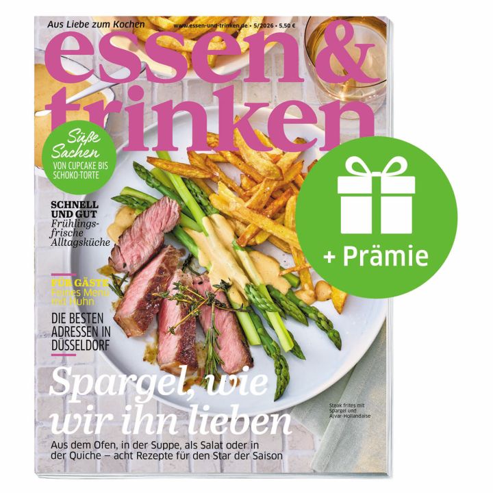 essen & trinken Geschenk-Abo mit Pr&auml;mie (Abbildung Cover mit Geschenk-Symbol)
