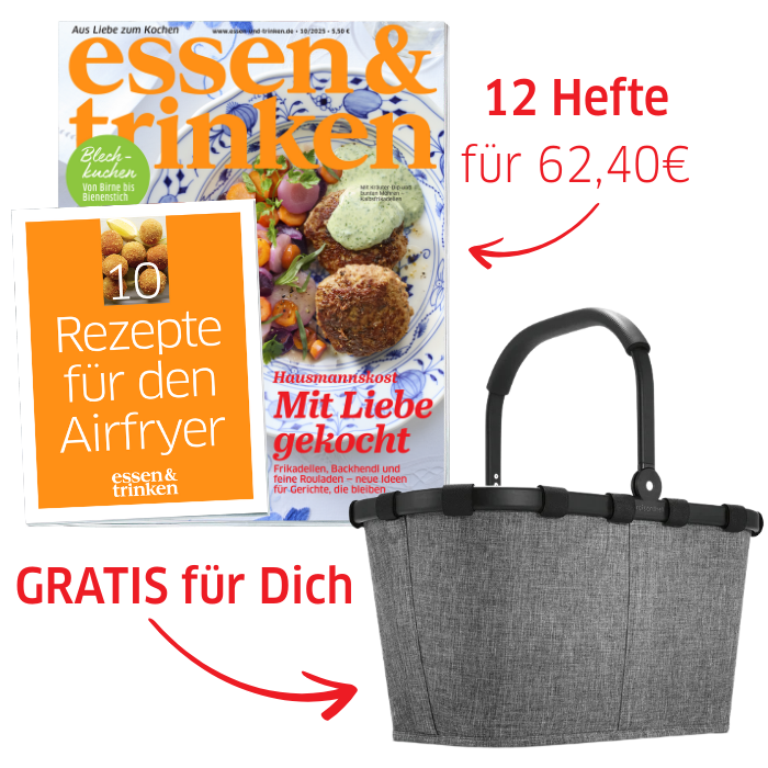 12x essen & trinken für 62,40€ + gratis Reisenthel Carrybag